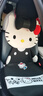 Hello KittyKitty汽車(chē)坐墊四季通用女士車(chē)內座椅套夏季車(chē)墊女神網(wǎng)紅座墊高端 櫻花粉【送方向盤(pán)套和頭枕2個(gè)】 曬單實(shí)拍圖