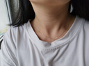喜鉆黃18K金項鏈女簡(jiǎn)約十字鏈43cm素金鏈子彩金鎖骨鏈簡(jiǎn)約百搭 43cm 0.7克 黃18K金 曬單實(shí)拍圖