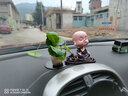 跟途創(chuàng  )意汽車(chē)擺件小佛系列可愛(ài)搖頭淡定小和尚公仔男女車(chē)載內裝飾用品 【淡定+荷葉禪罐+佛珠】+防滑墊 曬單實(shí)拍圖