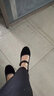 YI DOU老北京布鞋女高跟黑色單鞋中跟防滑輕便酒店服務(wù)員工作鞋舞蹈鞋 黑色 (腳寬腳胖拍大一碼） 35 曬單實(shí)拍圖