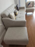 全友家居现代北欧简约布艺沙发三人位小户型可折叠两用沙发床102265 米白|沙发(三人位+脚凳+单椅) 实拍图