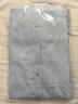 帕托瓦短袖襯衫男士夏季純色白襯衫男韓版修身商務(wù)休閑襯衣藍色XL 曬單實(shí)拍圖