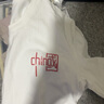 ESCURLTF純棉長(cháng)袖t恤女2022新款春秋季時(shí)尚韓版寬松百搭外穿女裝打底衫上衣體恤衫 China中國胸標--白色 L 105--130斤 曬單實(shí)拍圖