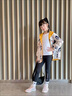 G.DUCKKIDS童裝女童秋裝外套2025新款洋氣中大童時(shí)髦兒童春秋款女孩風(fēng)衣13歲 黃色兩面穿 150 cm 曬單實(shí)拍圖