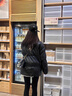 莫代爾品牌拉鏈鯊魚褲女外穿春秋2025新款打底排扣高腰提臀保暖瑜伽褲 （加厚奧粒絨）顯瘦黑 1條 XL 【適合體重118-130斤】 曬單實(shí)拍圖