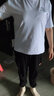 JEEP SPIRIT吉普運動服套裝女夏季薄款寬松休閑時尚洋氣時髦學(xué)生小個子兩件棉 長褲套裝【白色】 XL (110-125斤) 曬單實拍圖