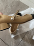 百麗（Belle）小香風(fēng)瑪麗珍鞋女商場(chǎng)同款小皮鞋單鞋BSD03AQ4 杏色 36 (230mm) 曬單實(shí)拍圖