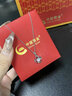 中國黃金（CHINA GOLD）四葉草銀項鏈女999足銀時(shí)尚吊墜銀飾品結婚生日禮物女送女友老婆 四葉草項鏈【白-玫瑰禮盒】 曬單實(shí)拍圖