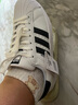 純原三葉草低幫女鞋經(jīng)典金標貝殼頭男鞋情侶休閑運動(dòng)鞋百搭小白鞋 白黑標 37 曬單實(shí)拍圖