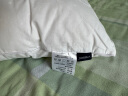 安睡宝（SOMERELLE）全棉杜邦英威达舒睡酒店枕纤维枕头可水洗枕芯 星月白 柔软型 实拍图