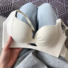 KJ提拉無痕內(nèi)衣女小胸聚攏顯大調(diào)整型收副乳防下垂無鋼圈文胸罩節(jié)日 奶白色單件 75B 75A 75C 曬單實拍圖