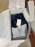 MANITO/曼尼陀 Authentic男士睡衣套裝 22姆米100%桑蠶絲 深海藍(lán)+白 XL 曬單實(shí)拍圖