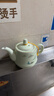連山閣（LIAN SHAN GE）  陶瓷茶壺過(guò)濾家用泡茶器大號功夫茶具單壺帶網(wǎng)隔內膽杯子套裝沖茶壺 方壺 山水 陶瓷過(guò)濾單壺380ml 曬單實(shí)拍圖