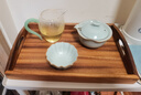 悟土胡桃木茶盤(pán)茶具托盤(pán)實(shí)木茶托木質(zhì)餐具盤(pán)杯子盤(pán)雙耳 雙耳33*22*4.5CM單盤(pán) 曬單實(shí)拍圖