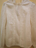 Olrain法式杏色蕾絲雪紡衫女裝秋季寬松復古花邊小立領(lǐng)襯衣打底衫 米杏色 M 曬單實(shí)拍圖