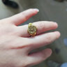 贏夫人（Mrs win）歐美跨境新款復(fù)古懷舊仿金手表合金戒指男女通用可調(diào)節(jié)朋克風(fēng)指環(huán) 仿金色手表戒指(不可動) HT 曬單實拍圖