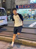 虞笙夏日系復古拼色插肩短袖T恤男寬松圓領(lǐng)休閑半袖男女情侶上衣 淺灰拼藏藍色 XL 曬單實(shí)拍圖