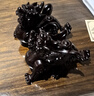 億薩黑檀木雕招貔貅擺件實木一對大號財家居客廳辦公裝飾擺設禮品 黑檀木（招財貔貅） 整木精雕貔貅長20cm（一對） 曬單實拍圖