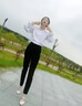 冰絲哈倫褲女夏季薄款新款九分//長(zhǎng)褲中年媽媽褲子高腰顯瘦休閑褲 黑色【 -3夏季薄款冰絲】 4XL 建議【145-160斤】 曬單實(shí)拍圖