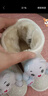 巴拉巴拉童鞋女童雪地靴加絨保暖棉靴冬季兒童靴子卡通小熊一腳蹬 米白10301 27碼 曬單實(shí)拍圖
