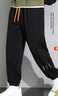 頭號青年褲子男秋冬季加絨潮流運動(dòng)寬松大碼束腳九分褲休閑褲男士 黑 4XL 曬單實(shí)拍圖