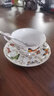 蓮澤 英式風(fēng)格陶瓷咖啡杯碟 田園風(fēng)格薄瓷水杯 花茶杯子 辦公送禮咖啡杯碟 簡(jiǎn)約描金迷你杯子 【蝴蝶】杯碟 配不銹鋼直勺 曬單實(shí)拍圖