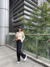 棠暖加絨褲子女秋冬季2025新款直筒醋酸毛呢褲寬松窄版休閑糯米闊腿褲 冬季加絨-深灰加長款 XL 推薦體重120-135斤 曬單實拍圖