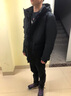羅蒙羽絨服男士防寒保暖白鴨絨純色連帽外套男百搭韓版中青年寬松男裝 057黑色 XL 【建議130-145斤】 曬單實拍圖