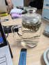 安享生活原礦石白水晶老板茶杯帶蓋帶把手養(yǎng)生手工水杯子原石耐熱茶具禮品 定制-空谷幽蘭 300ml 曬單實拍圖