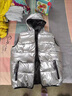 JEEP SPIRIT馬甲男亮面羽絨背心外穿情侶坎肩秋冬季新款潮流馬夾無(wú)袖休閑外套 銀色 899連帽 L 【100-110斤】 曬單實(shí)拍圖