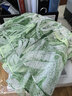 OVV2023春夏新款女裝飄逸靈動植物印花真絲順紆縐半身裙單裙 淺綠花紋03 XS 曬單實拍圖