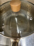 摩登主婦不銹鋼雪平鍋日式小奶鍋不粘無涂層兒童輔食鍋小煮鍋泡面鍋 304雪平鍋兩件套（鍋+蓋） 20cm 曬單實(shí)拍圖