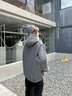 美式hiphop排扣衛衣男秋冬季外套重磅上衣痞帥連帽潮寬松情侶百搭 XLGS-Q44深灰色 XL 曬單實(shí)拍圖