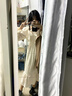 格邏恩（GELUOEN）裙子春秋女連衣裙2024新款女裝氣質(zhì)女神范荷葉邊長(zhǎng)袖法式氣質(zhì)長(zhǎng)裙 米白色 均碼【可備注碼數(shù)】 曬單實(shí)拍圖