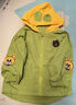 G.duck小黃鴨男童外套春秋裝2024新款洋氣兒童衣服男寶寶連帽衫小孩穿的 0098草綠色 110 建議100-105cm3-4歲 曬單實(shí)拍圖