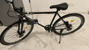 EG7死飛自行車(chē)男實(shí)心胎雙碟剎輕便公路賽網(wǎng)紅成年學(xué)生成人女單車(chē) 60刀碟剎-純黑色 26寸【適合165-185CM】 曬單實(shí)拍圖