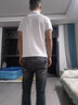 唐號（tanghao）polo衫短袖男士2024夏季新款修身透氣珠地棉男士翻領(lǐng)半袖虎頭T恤 白色 XL 曬單實(shí)拍圖