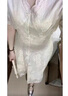 上流匯2025裙子夏天女裝新款法式高端氣質(zhì)小香風(fēng)短袖白色領(lǐng)百搭連衣裙 A款淺杏色 L (110-120斤拍) 曬單實(shí)拍圖