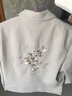 卡賓（CABBEEN）【重工刺繡】翻領夾克男2024秋季新款休閑潮牌肌理高級感外套 卡其色35 L /175/50 曬單實拍圖
