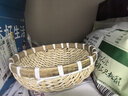 極景竹編制品饅頭饃筐筲簸箕農家用手工圓收納瀝水籃竹簍筐篩子 32CM 曬單實(shí)拍圖