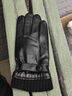 七匹狼真皮手套男士觸屏手套男長(cháng)款冬季保暖防風(fēng)防寒騎行綿羊皮防水手套 黑色款式一 M 曬單實(shí)拍圖