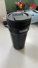 膳魔師（THERMOS）咖啡杯保溫杯男女便攜316L不銹鋼杯子學(xué)生高顏值簡(jiǎn)約八角杯 TEME 黑色 400ml 曬單實(shí)拍圖