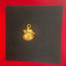 菜百首飾 黃金吊墜 足金鈴鐺福袋黃金吊墜不含鏈 計(jì)價(jià) 約3.30克 曬單實(shí)拍圖