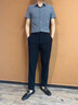 皮爾卡丹（pierre cardin）休閑西褲男高級(jí)感春秋季西裝褲男時(shí)尚商務(wù)韓版修身男士長(zhǎng)褲痞帥 黑色 32 130-140斤 曬單實(shí)拍圖