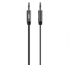貝爾金（BELKIN）尼龍編織aux音頻線 3.5mm 車載電腦音響音箱通用蘋果頭戴式兩雙頭耳機(jī)插頭 1.2米 黑色常規(guī) 1.2米 曬單實(shí)拍圖