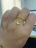 明牌珠寶新年禮物足金黃金蝴蝶時(shí)尚疊戴戒指鏈戒送禮女AFM0064工費100 蝴蝶戒指 13號 約1.74克 曬單實(shí)拍圖