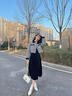香影法式小香風(fēng)套裝女2025春裝新款黑色短款外套絲絨吊帶裙兩件套 黑色 S 曬單實拍圖