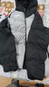 JOMA 荷馬短款羽絨服男 冬季保暖鴨絨防風(fēng)連帽運動(dòng)外套男 黑灰 L 曬單實(shí)拍圖