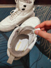 卡賓板鞋男鞋冬季2025新款高幫男士休閑鞋百搭戶(hù)外運動(dòng)鞋子男輕奢潮鞋 白色 41 曬單實(shí)拍圖