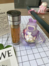 德梵蒂商務(wù)男士車載雙層速開玻璃杯一鍵開蓋茶水分離大容量泡茶水杯禮盒 暮云灰+玻璃 玻璃款420m·l保溫款580m·l 曬單實(shí)拍圖